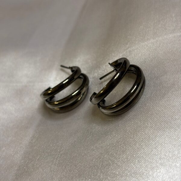 Black Multi wires Earrings - Image 5