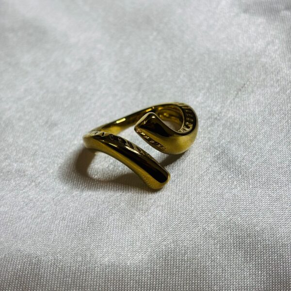 Premium Gold Plated Wrap Snake Cuff Ring - Image 7