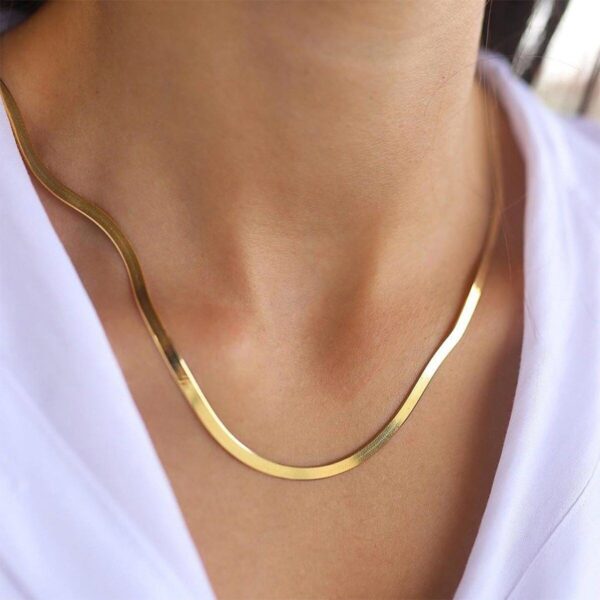 Elegant Gold Plated Neck Chain for Women – Versatile, Minimalist Design for Corporate & Casual Styles - Image 6