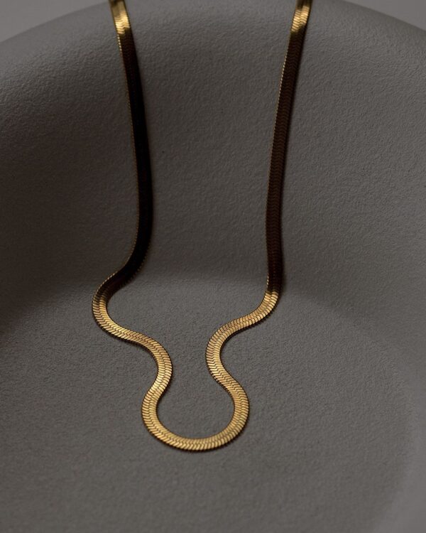 Elegant Gold Plated Neck Chain for Women – Versatile, Minimalist Design for Corporate & Casual Styles - Image 3