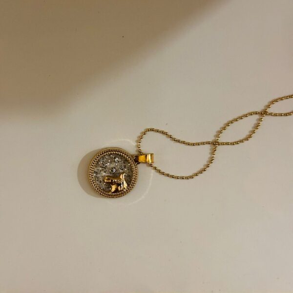 Taurus Zodiac Pendant with Stars and  Bull Face Design for Fashion - Image 7