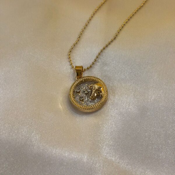 Taurus Zodiac Pendant with Stars and  Bull Face Design for Fashion - Image 6