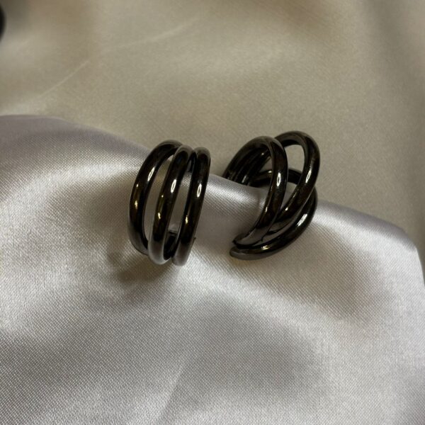 Black Multi wires Earrings